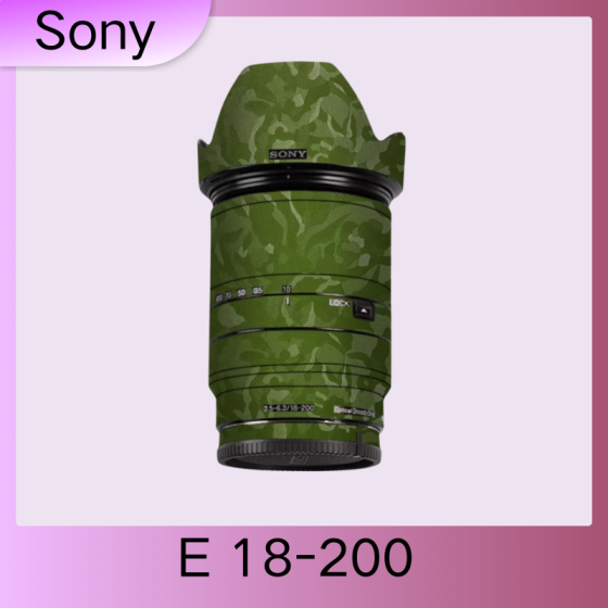 Lentes Sony  E18-200F3.5-6.3 OSS  - Pele câmera, adesivo câmera - com alta resistência a arranhões, à prova d'água e com design elegante.